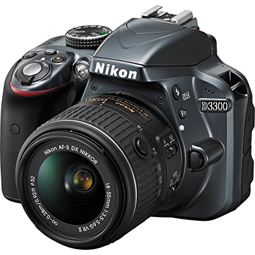 Nikon D3300 24.2 MP CMOS Digital SLR with Auto Focus-S DX NIKKOR 18-55mm f/3.5-5.6G VR II Zoom Lens (Red)