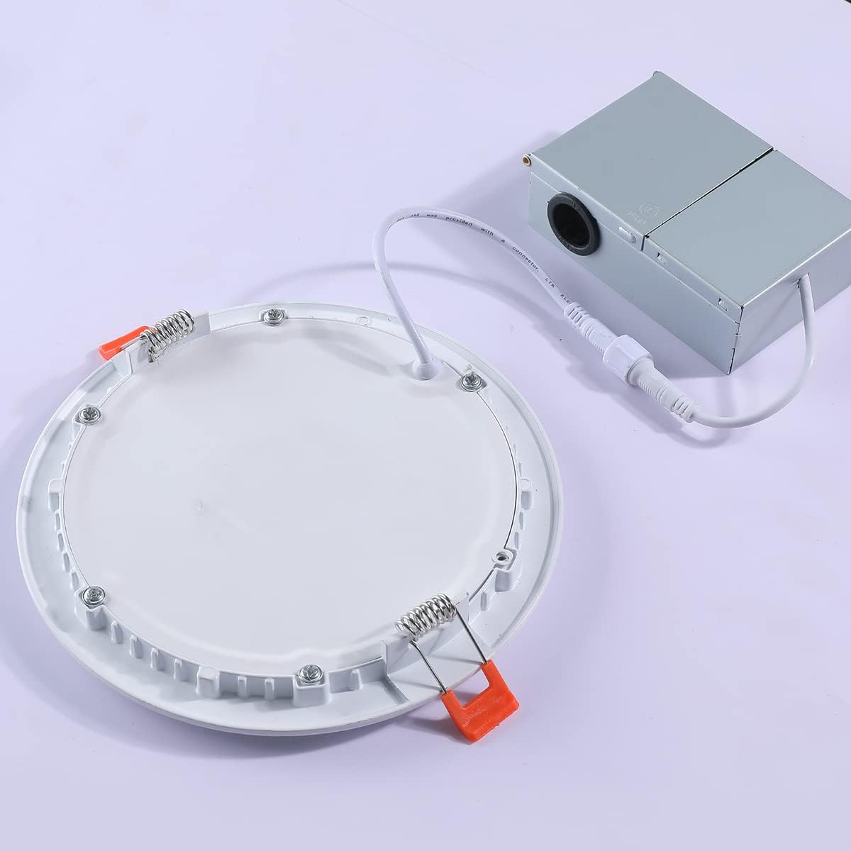 1Pack Recessed Lighting 4inch 9W 5000K LED Ceiling Light Can-Killer Downlight with Junction Box,Recessed Light Fixtures Energy Star