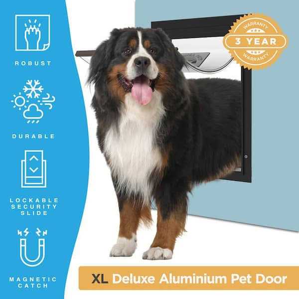 Hakuna Pets Deluxe Aluminum Pet Door - Pet Supplies online store