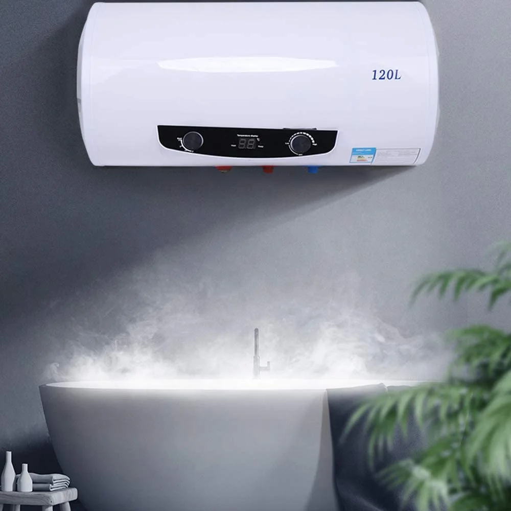 DENEST 110V Electric Instant Hot Water Heater Tank for Household Shower 120L