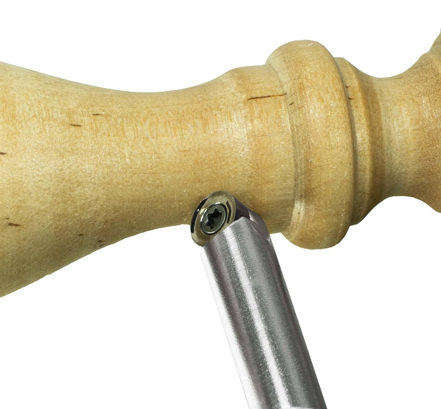 Mid Size Package of 5 Carbide Simple Woodturning Tools with Interchangeable Lathe Tool Handle