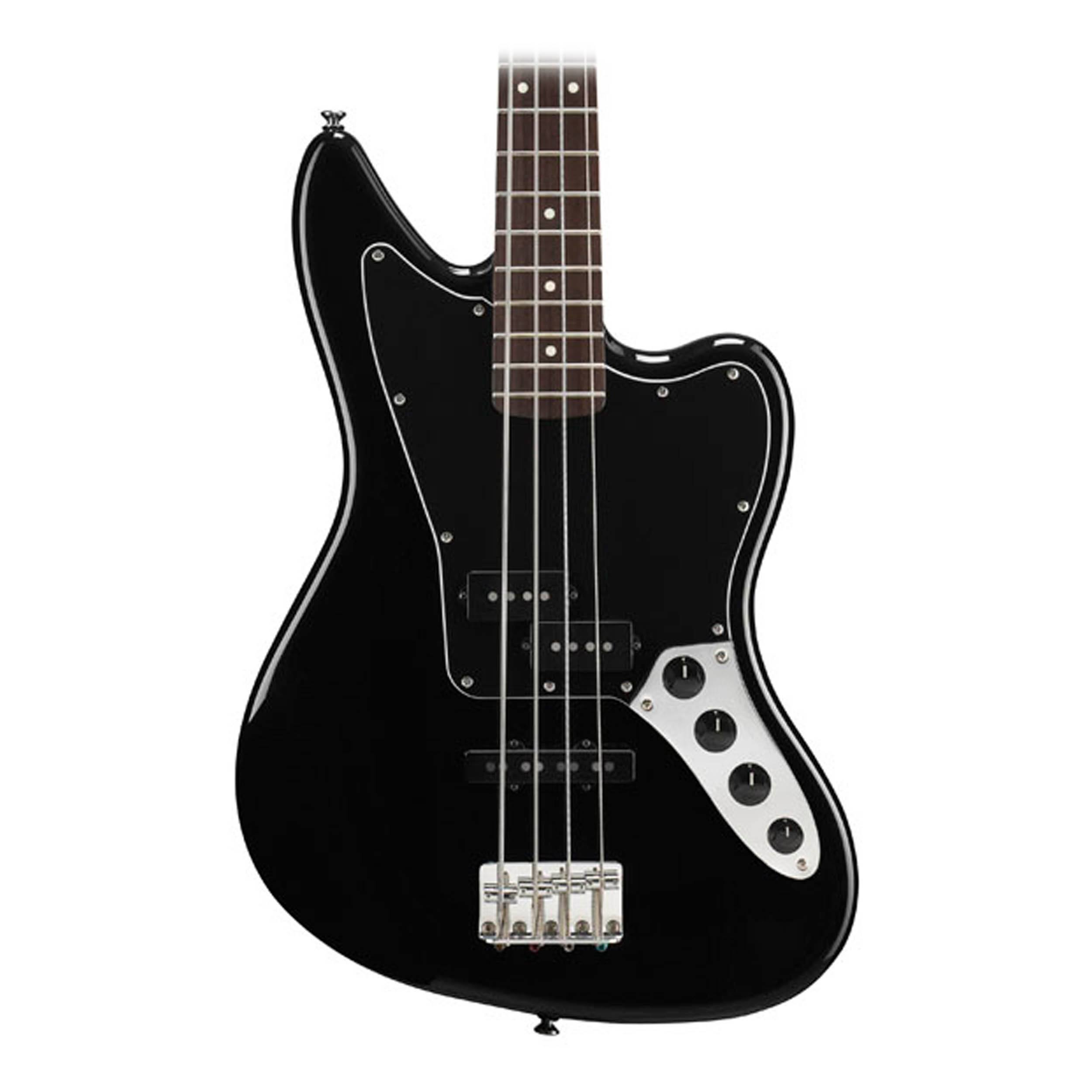 Fender Squier Vintage Modified Jaguar Bass Special Electric Bass Guitar, Black Finish