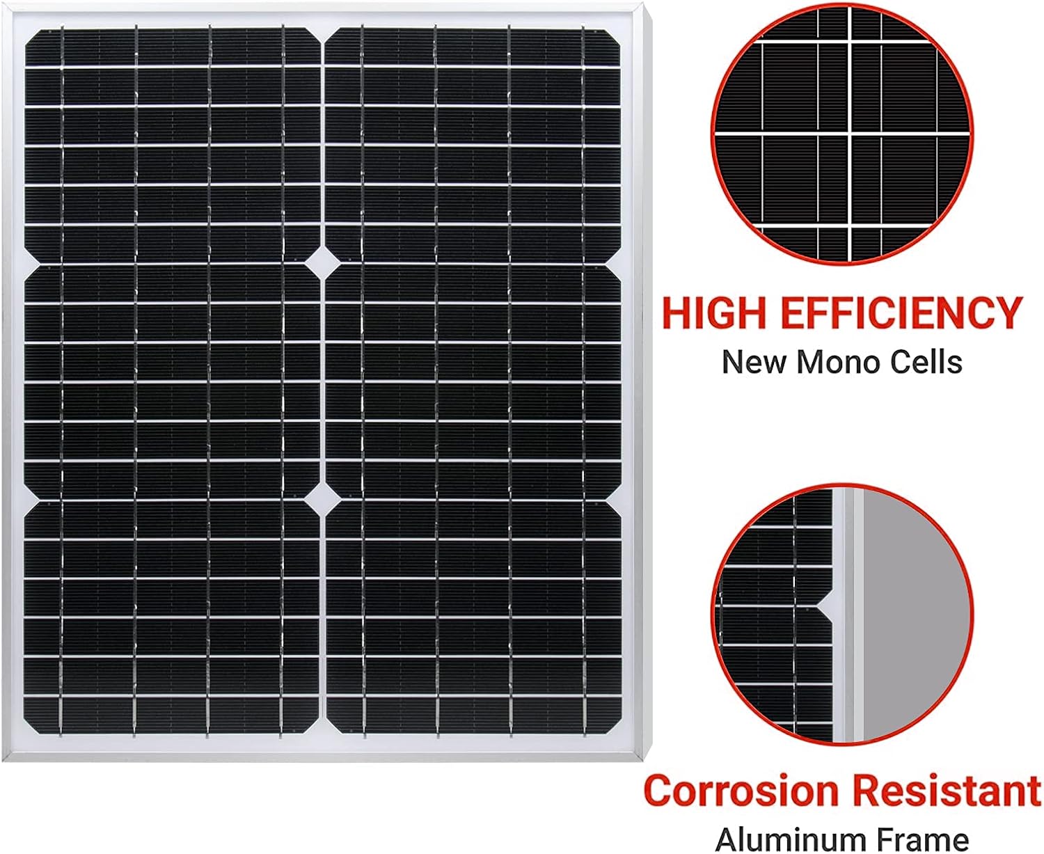 30W 12V Solar Panel Battery Charger Kit 30 Watt 12 Volt Monocrystalline PV Module for Car RV Marine Boat Caravan Off Grid System with 10A Charge Controller + Extension Cable
