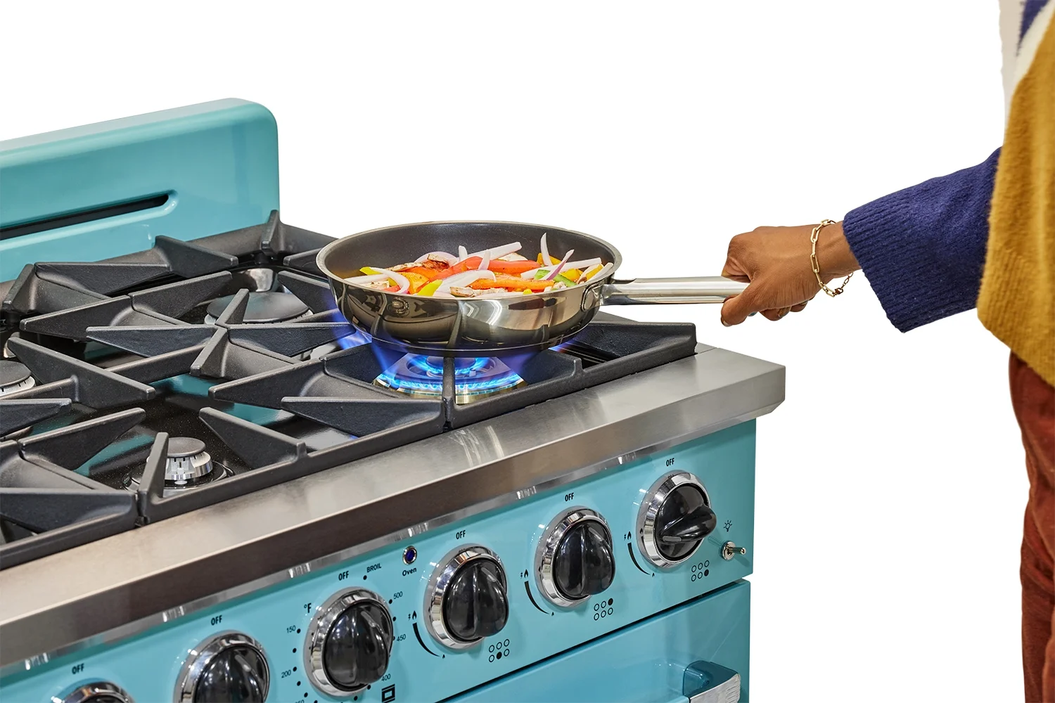 Unique Classic Retro 36" 5.2 cu/ft Freestanding Pro-Style Gas Range with Convection Oven and Sealed Burners