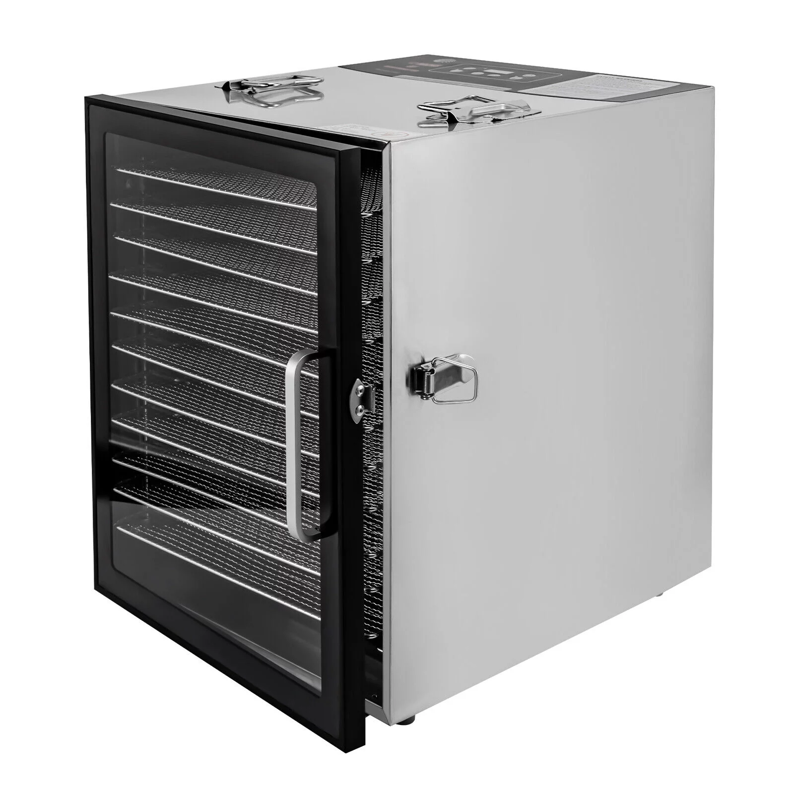 12-Tray Food Dehydrator Stainless Steel Meat Fruit/Vegetable Jerky Dryer Machine