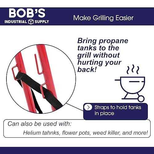 BISupply Propane Cylinder Dolly 40lb Propane Tank Cart Hand Truck - Shop Hardware Tools Online Store