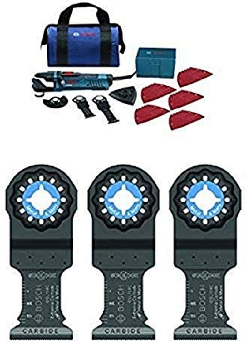 BOSCH Power Tools Oscillating Saw - GOP40-30C a��� StarlockPlus 4.0 Amp Oscillating MultiTool Kit Oscillating Tool Kit Has No-touch Blade-Change System, 32 Accessories and Case