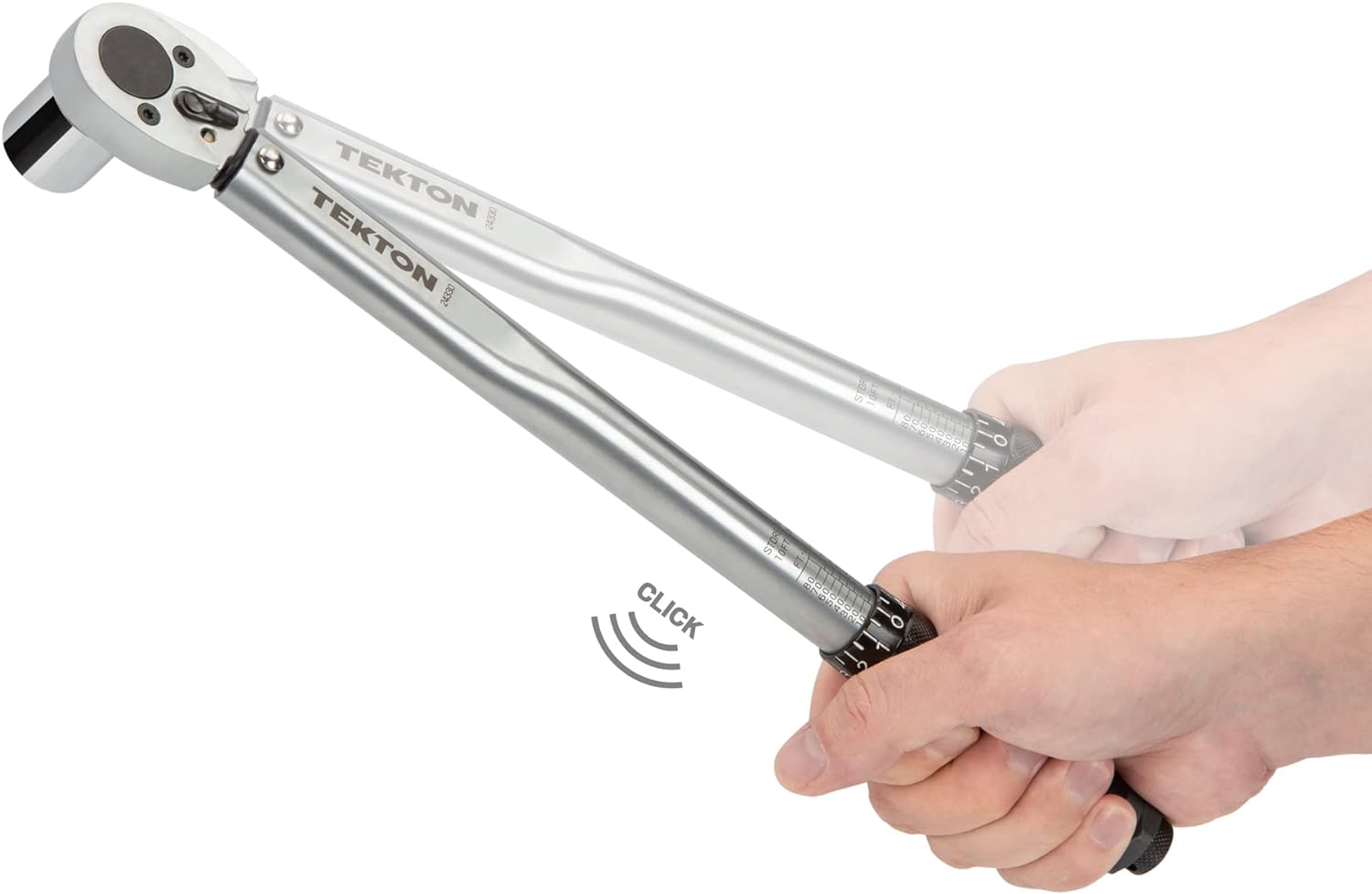 TEKTON 3/8 Inch Drive Click Torque Wrench (10-80 ft.-lb.) | 24330 Pack of 2