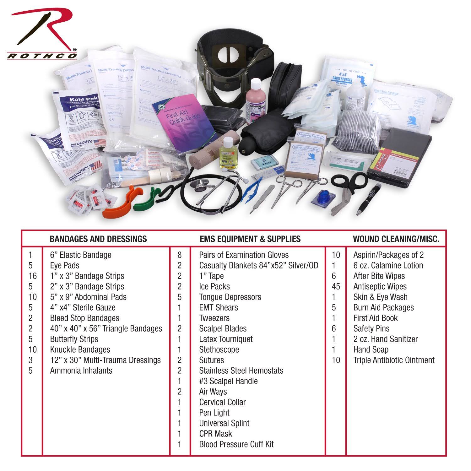 Rothco EMT Medical Trauma Kit Red