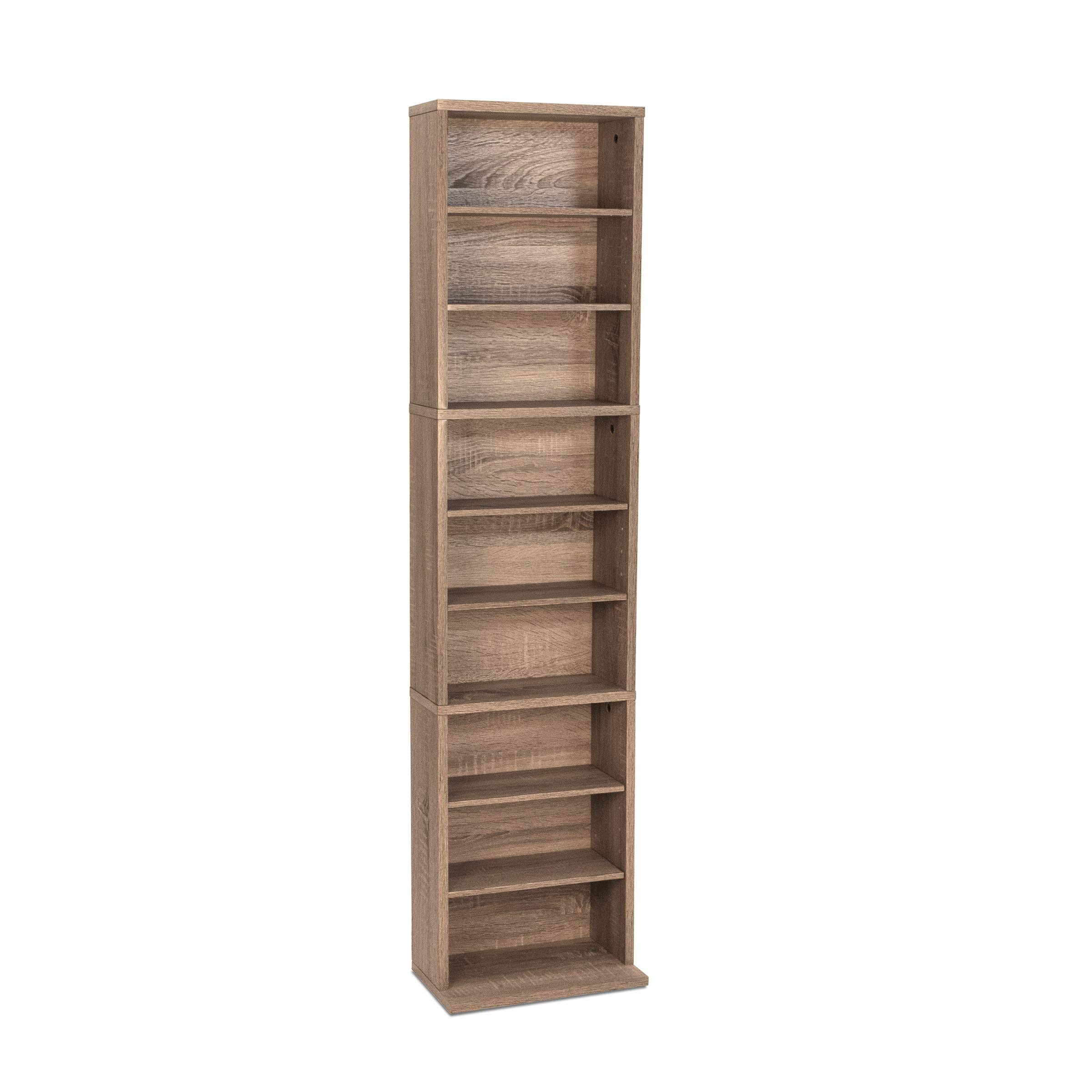 Atlantic Herrin Adjustable Media Cabinet 261 Weathered Oak PN 74736269