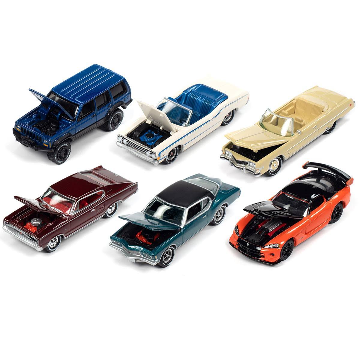 Classic Gold 2020 Release 1, Set A of 6 Cars Limited Edition to 3,000 Pieces 1/64 Diecast Model Cars by Johnny Lightning
