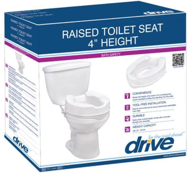 Drive Medical Raised Toilet Seat with Lock 6x22