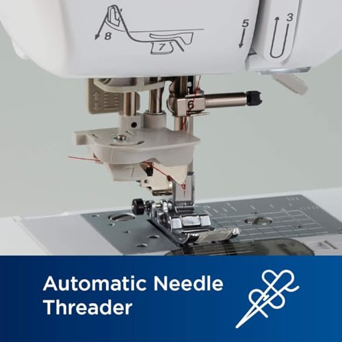 Brother SE600 Sewing and Embroidery Machine, 80 Designs, 103 Built-In Stitches, Computerized, 4" x 4" Hoop Area, 3.2" LCD Touchscreen Display, 7 Included Feet