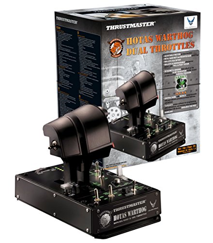 THRUSTMASTER FIghter Bundle - HOTAS Warthog Flight Stick Viper TQS Mission Pack TPR Pedals Worldwide Version (Compatible with PC)