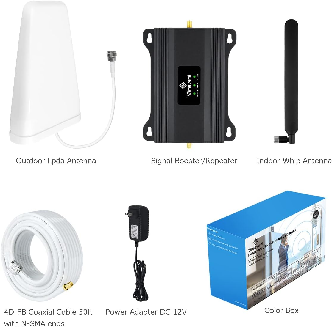 Verizon Cell Phone Signal Booster T Mobile AT&T Signal Booster 4G LTE 5G Band12/13/17 All Carriers Cell Phone Booster Verizon Network Extender Veriozn Signal Booster ATT Cell Booster for Home 4000sqft