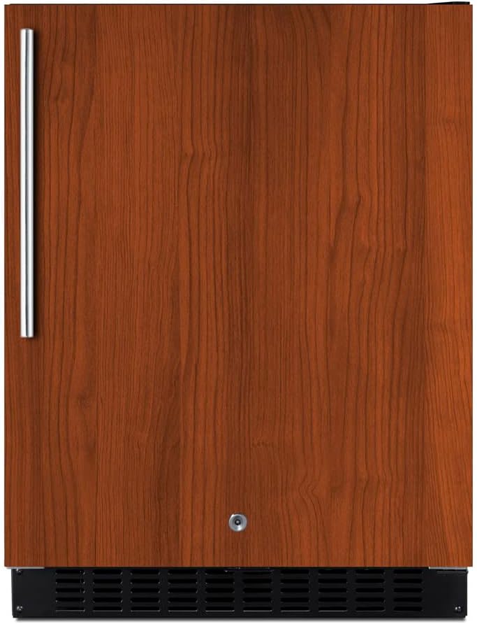 Summit Appliance ASDS2413IF 24" Wide Built-In All-Refrigerator; 3.1 cu.ft Capacity; Frost-Free Operation; Black Cabinet; Panel-ready Door (Panel Not Included); Digital Thermostat; Fan-forced Cooling