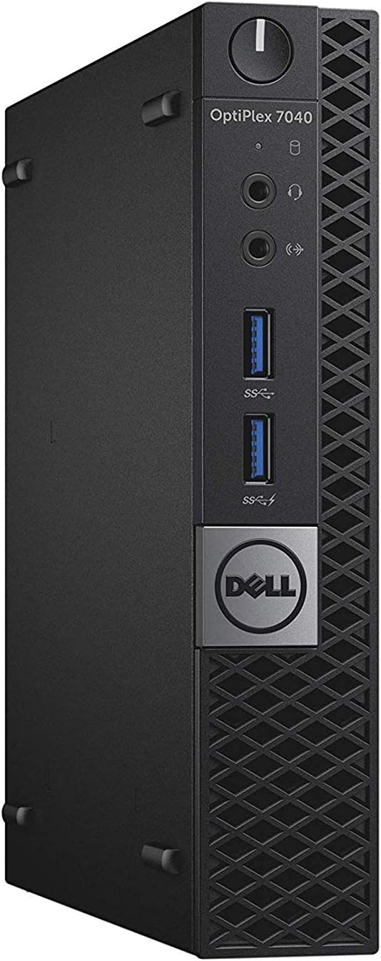 DELL OPTIPLEX 7040 6th Gen Micro Business Desktop Computer, Intel Quad Core i7 6700T up to 3.6GHz, 16G DDR4, 256GB SSD, WiFi,HDMI, DP, Win 10 64-Bit Supports EN/ES/FR(CI5) (Renewed)