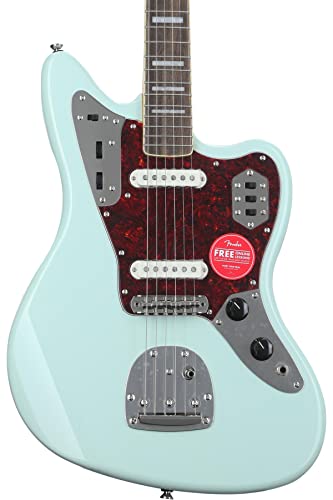 Squier Classic Vibe 70s Jaguar Electric Guitar, with 2-Year Warranty, Surf Green, Laurel Fingerboard