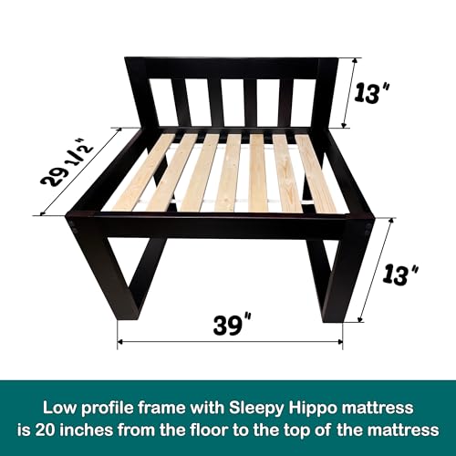 FRAME ONLY Bedside Pet Bed Pet Cosleeper, Dog Bed Extension Attached to Human Bed, Platform Dog Bed, Raised Dog Bed Co Sleeper, Tall Dog Bed, Wooden Dog Bed, Dog Bassinet (Med Profile)