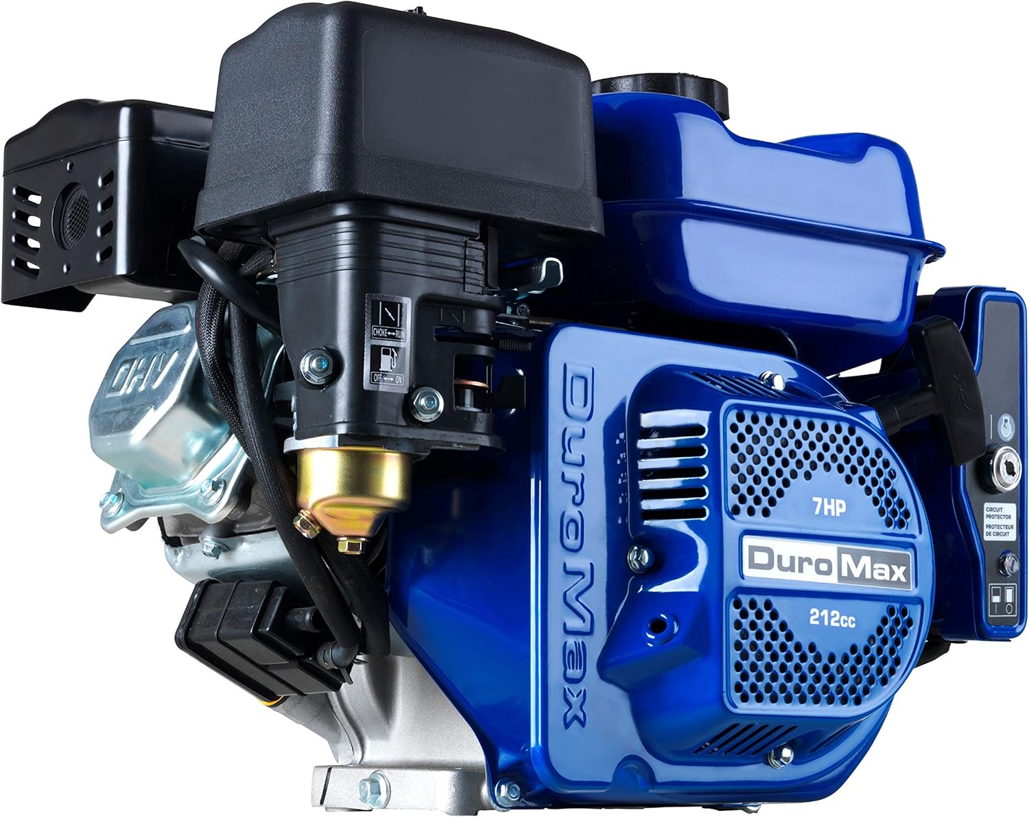 DuroMax XP7HP 208cc Recoil Start Gas Powered 50 State Approved, Multi-Use Engine, XP7HP, Blue