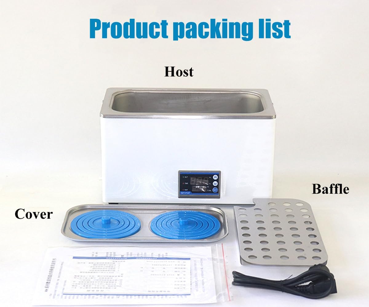 6l Digital Laboratory Water Bath Heater, Stainless Steel Liner Heater Equipment, Constant Temperature Water Bath, 600w, Suitable for Laboratory Use, Chemical and Biological Experiments