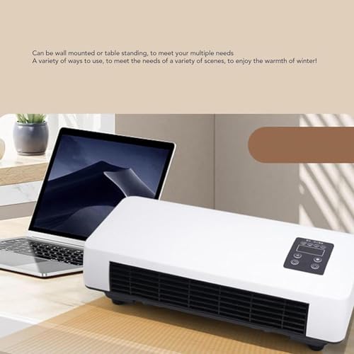 Mini Split AC/Heating System, Split AC Unit, Mini Wall Mounted Air Curtain Fan 2 In 1, Wall Mounted Portable Ductless Air Conditioner Fan With Remote, for Home Apartment Office