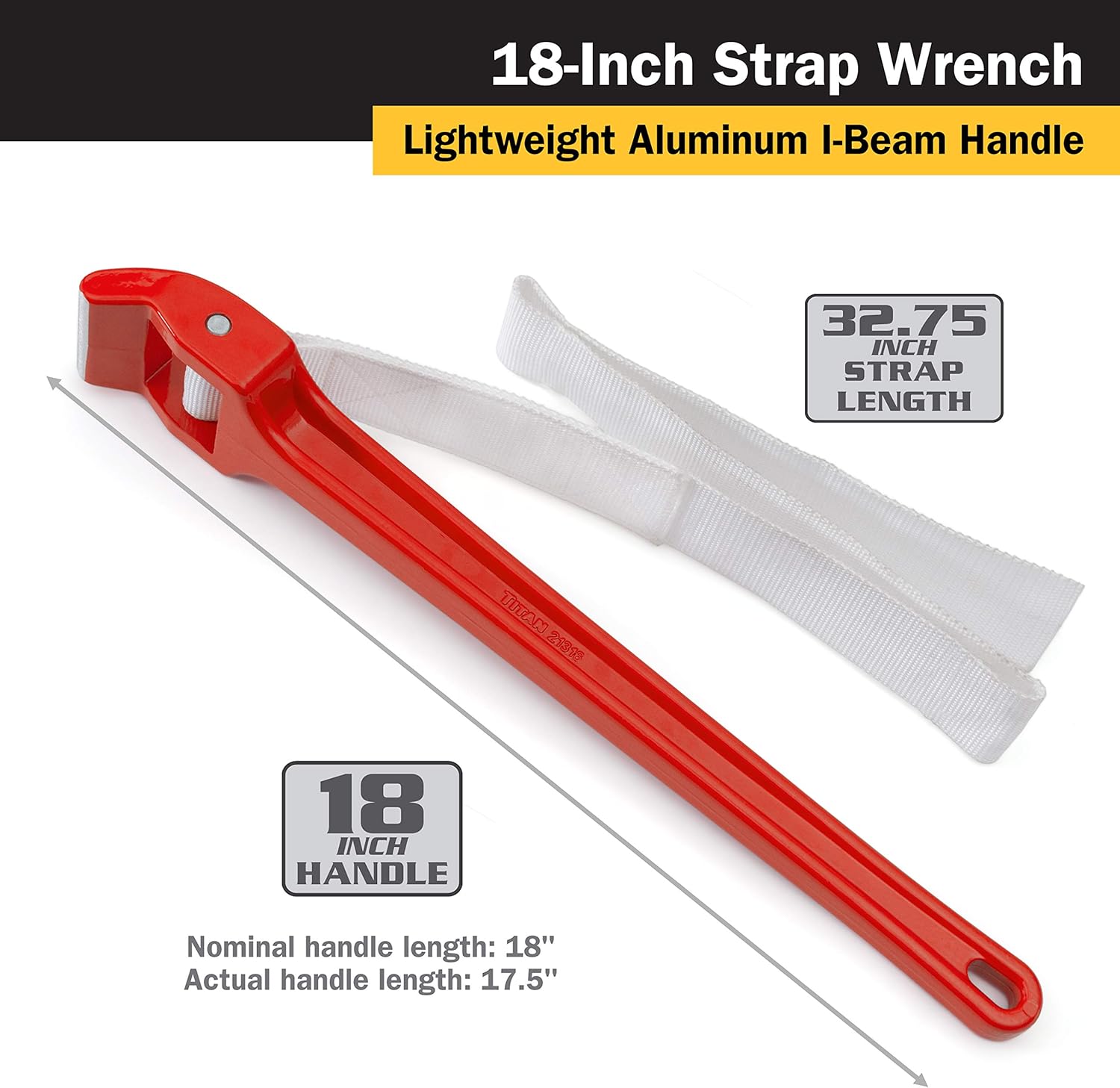 Titan Tools - 18 Strap Wrench (21316) Pack of 2