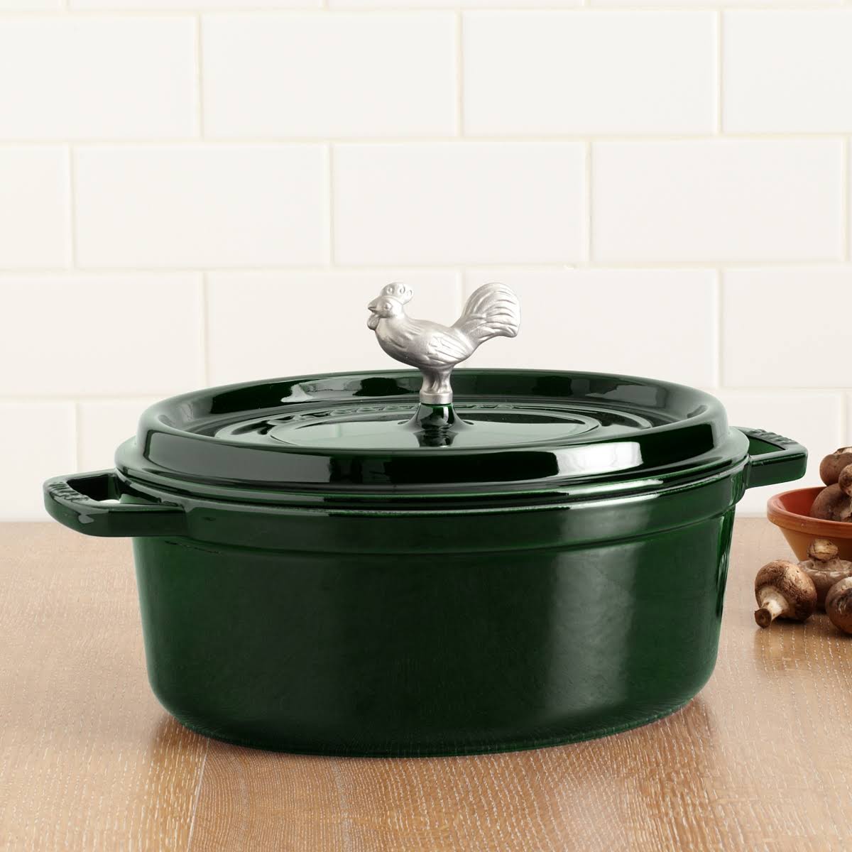 Staub Cast Iron 4.25-QUART Coq AU VIN Cocotte - Grenadine