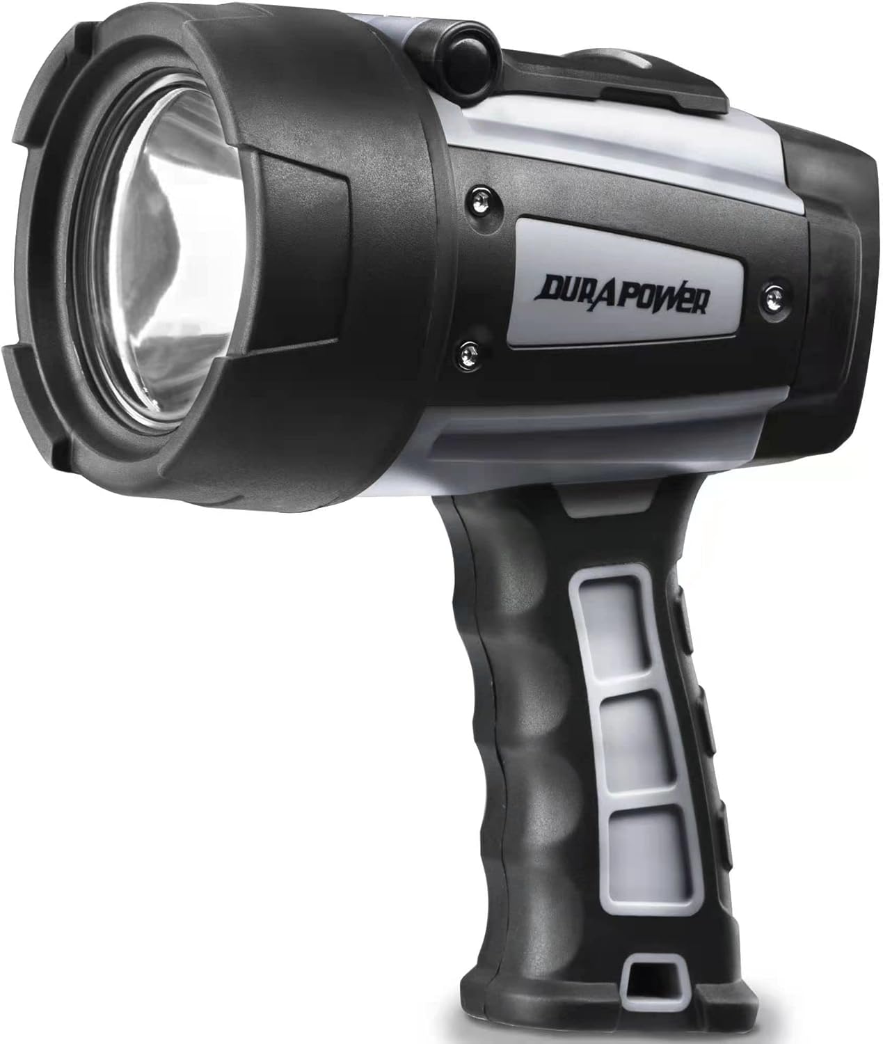 Durapower 5000 Lumen LED Rechargeable Spotlight, 7200mah Ultra Bright Compact Handheld Spotlight, IP68 Waterproof Spotlight Flashlight for Marine Boat Camping Country Farm Gift