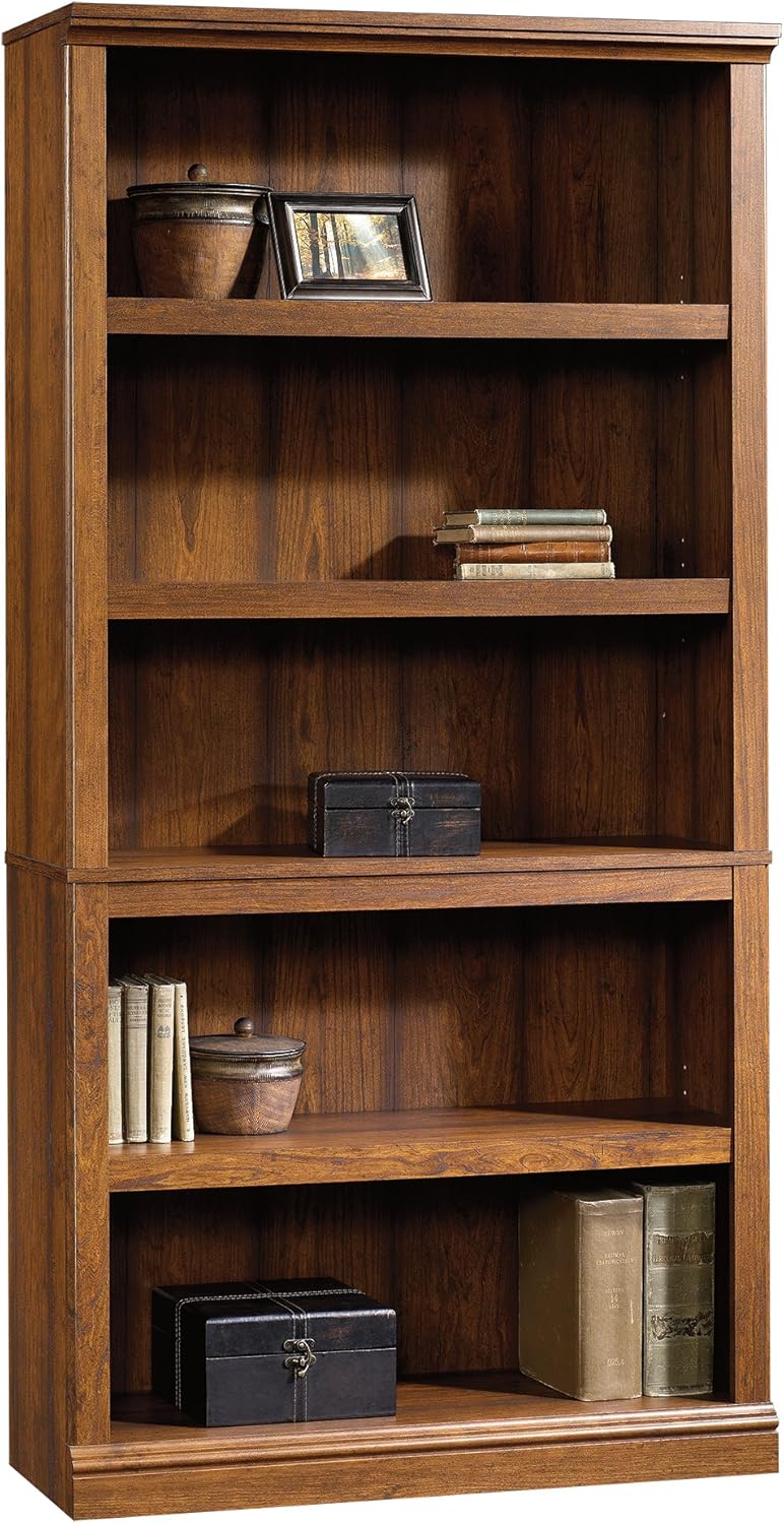 Sauder Select Collection 5-Shelf Bookcase, Select Cherry finish
