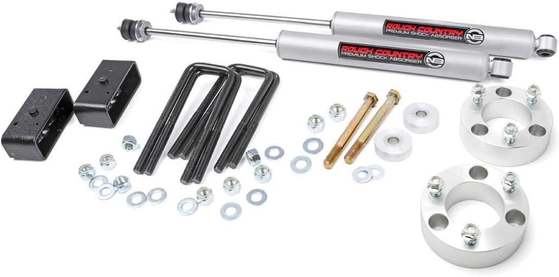 Rough Country 3" Lift Kit w/N3 Shocks for 2005-2022 Toyota Tacoma - 74530