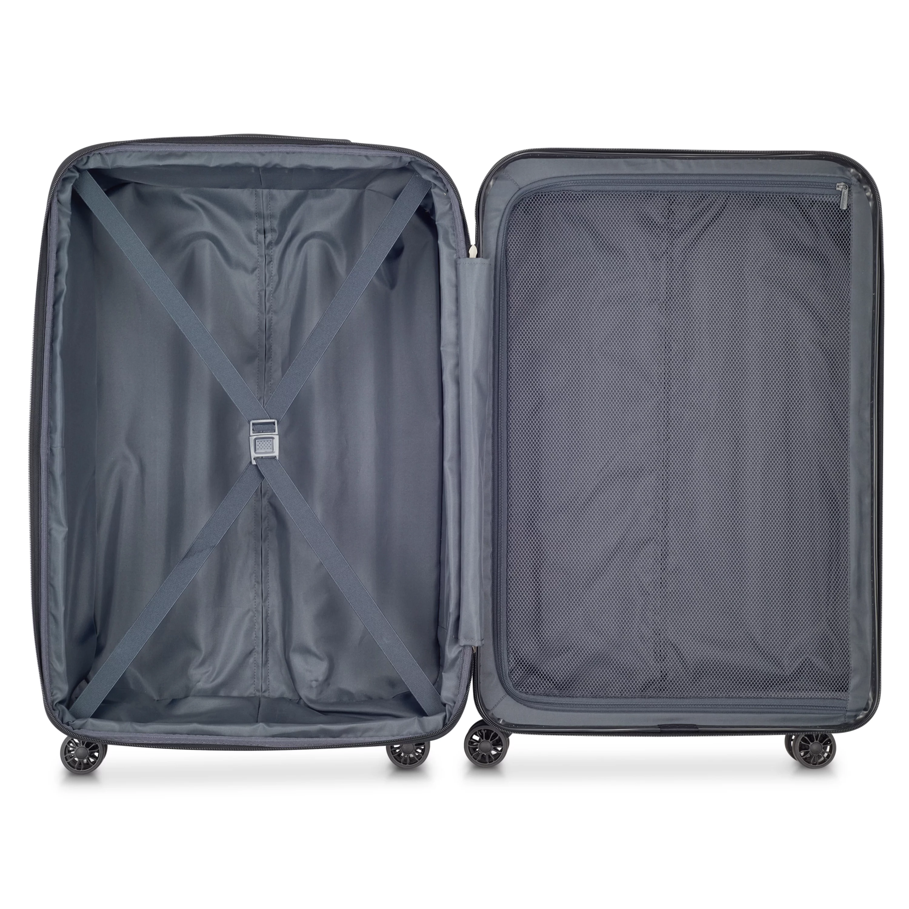 DELSEY PARIS Helium Aero 3-Piece Hardside Expandable Spinner Luggage Set includes 19" International Carry-On, 25" & 29" Checked, Steel Grey