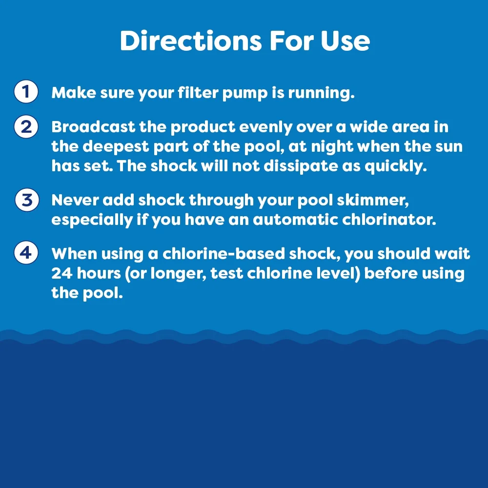 In The Swim Sodium Dichlor Chlorine Shock Granules for Sanitizing Swimming Pools – Fast Dissolving, pH Balanced Sanitizer - 56% Available Chlorine, 99% Sodium-Dichlor – 40 Pound C4045