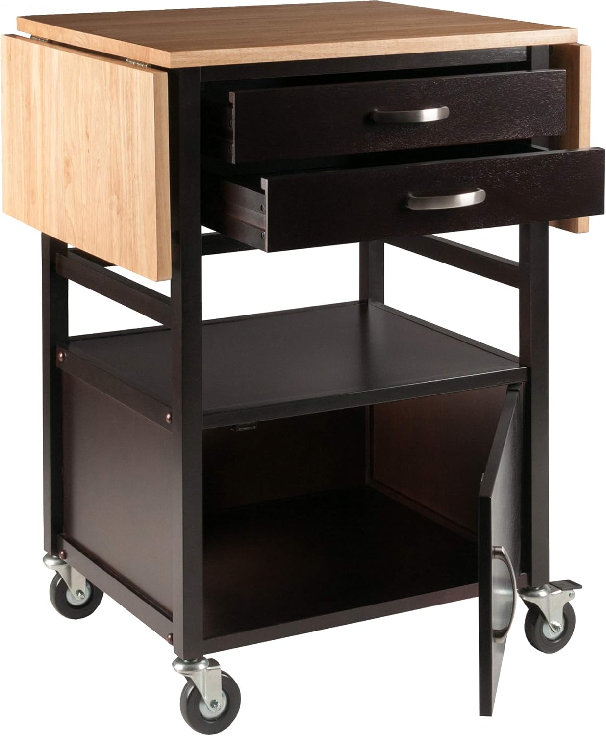 Winsome Bellini Kitchen Cart, Black