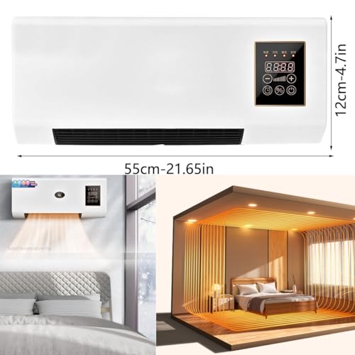 Mini Air Conditioner Wall Mounted Fan, Dual Use Mini Cooling And Heating Air Conditioner,Wall Mounted Heating Machine,Portable Wall Mounted Ac And Heater Combo For Bathroom, Bedroom