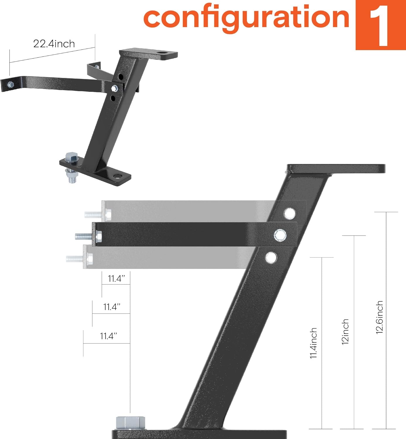 Lawn Mower Tractor Hitch - ZTR Riding Garden Tractor Lawnmower Trailer Attachment Hi-Hitch Tow Kit Extension Parts & Accessories for Cub Cadet John Deere Husqvarna and More Pack of 2