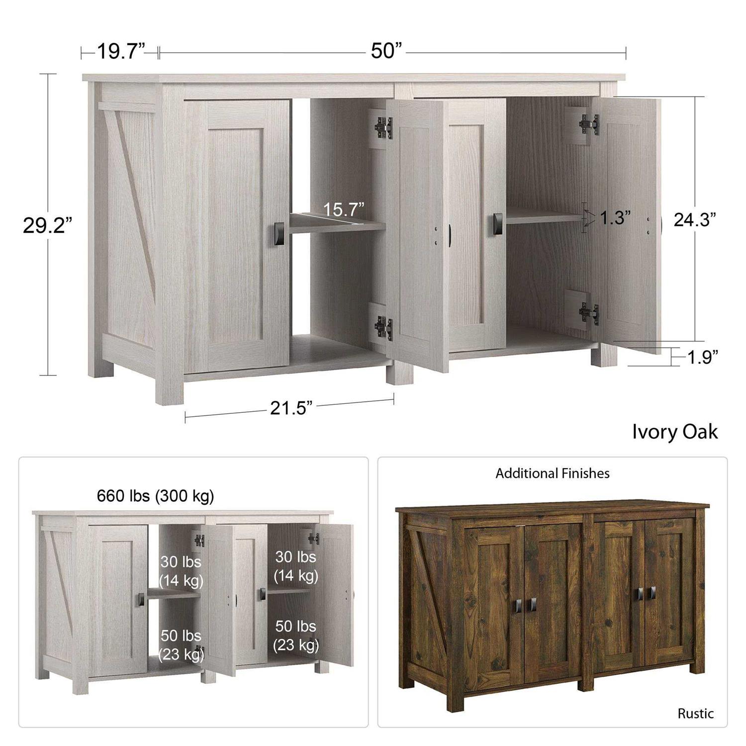 Ollie & Hutch Farmington 55 Gallon Aquarium Stand