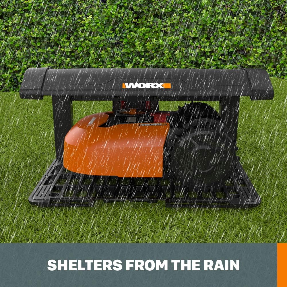 WORX WA0810 Landroid Garage with Flip up Cover, Gray