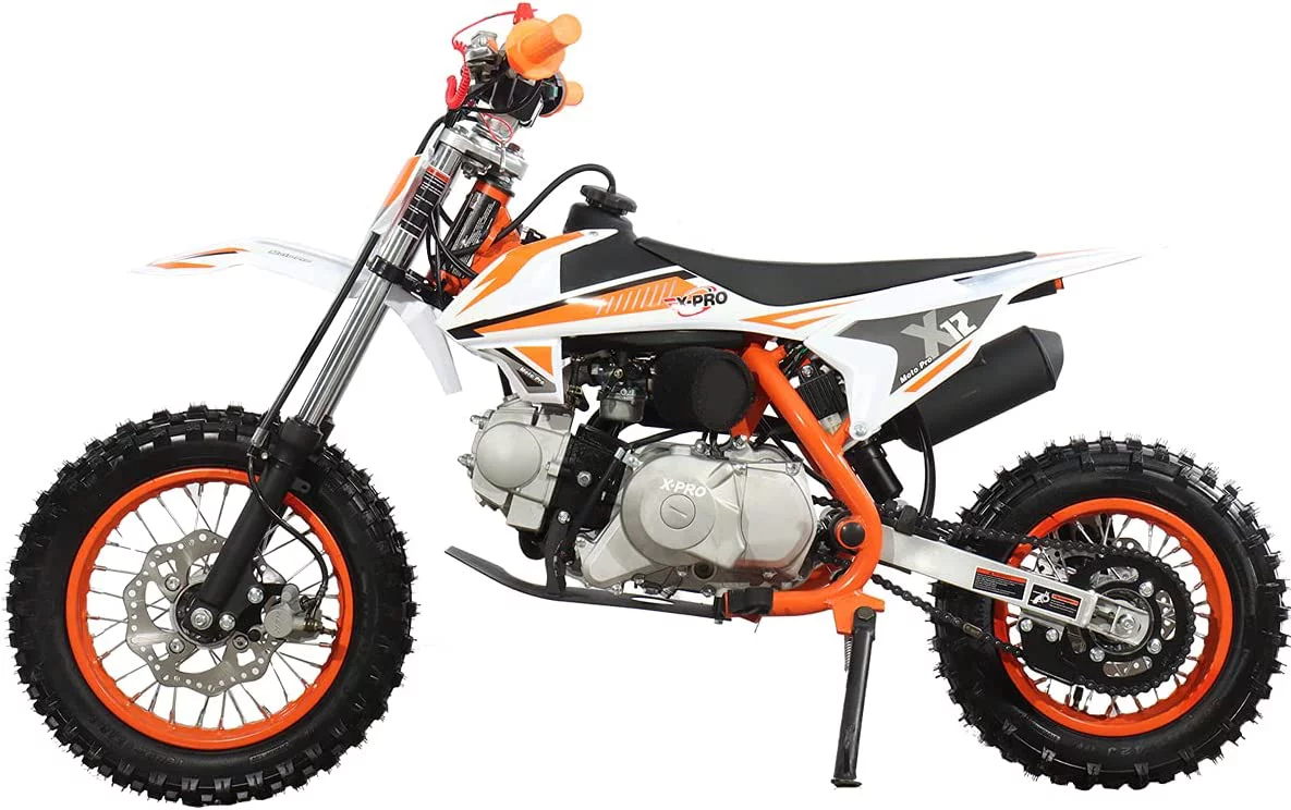 X-Pro Brand New 110cc Dirt Bike, Automatic Transmission Electric Start Chain Drive 12"/10" Wheels