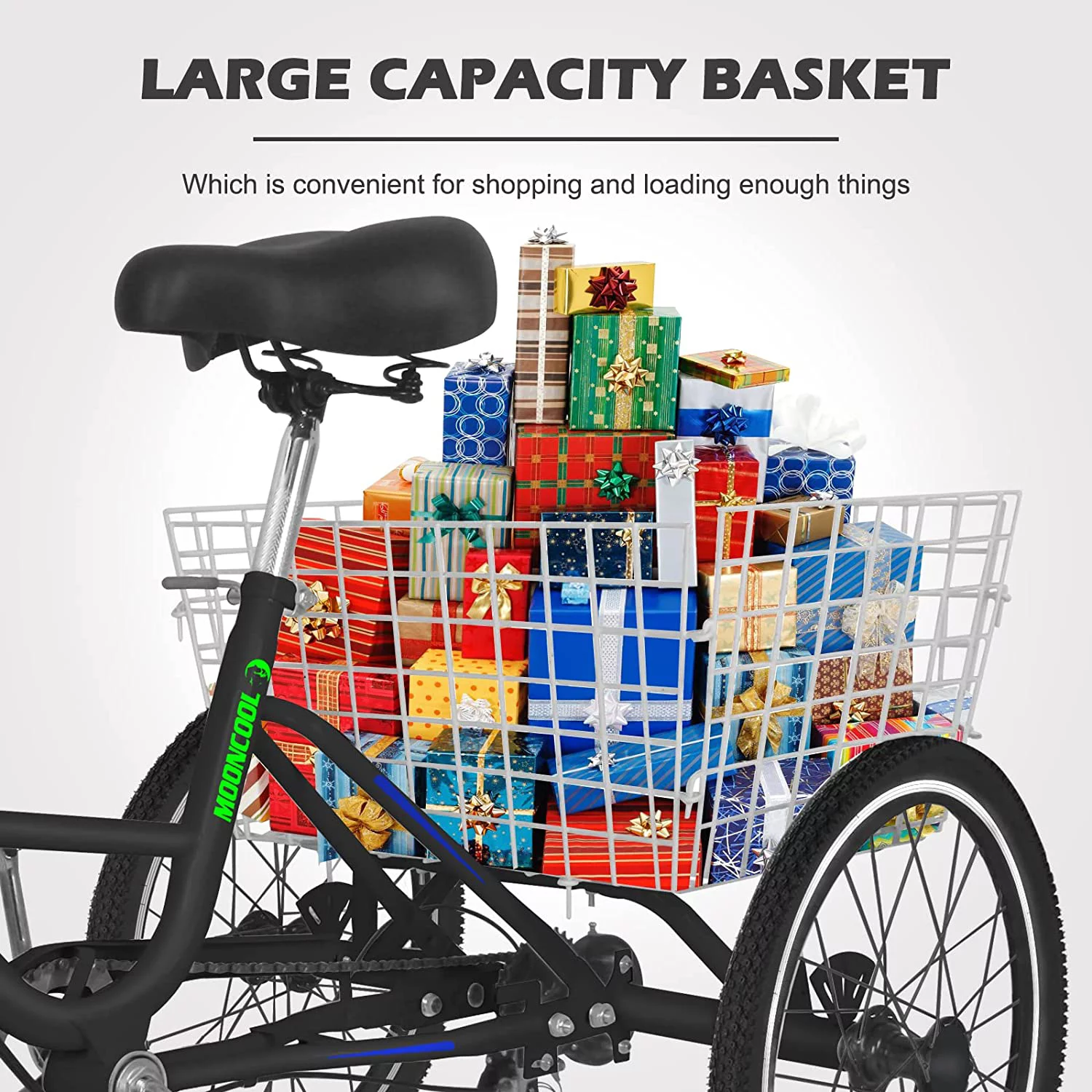 ABORON Adult Folding Tricycles, 7 Speed Folding Adult Trikes, 26 Inch 3 Wheel Bikes with Low Step-Through, Foldable Tricycle for Adults, Women, Men, Seniors - Curated Treasures Market