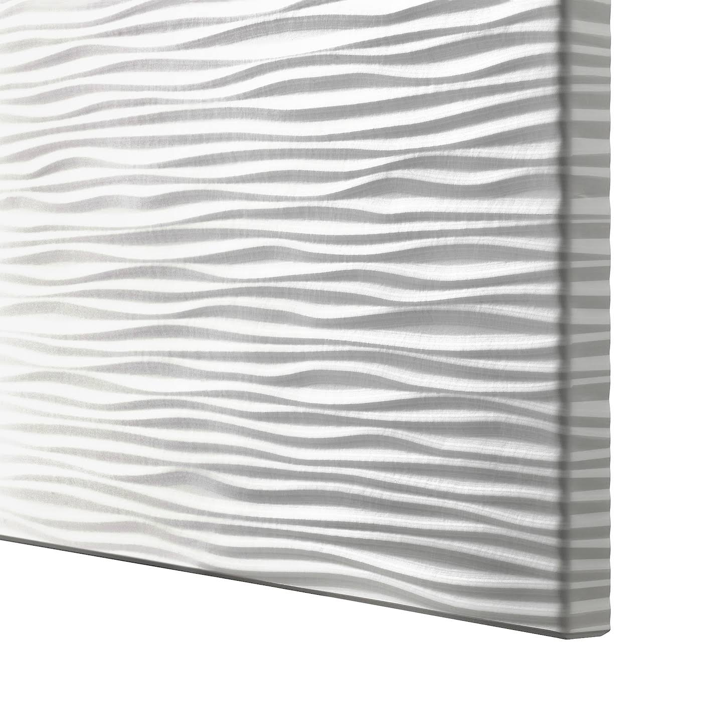 IKEA - BEST&Aring; Wall-Mounted Cabinet COMBINATION, White/Laxviken White, 23 5/8x16 1/2x25 1/4 99432057