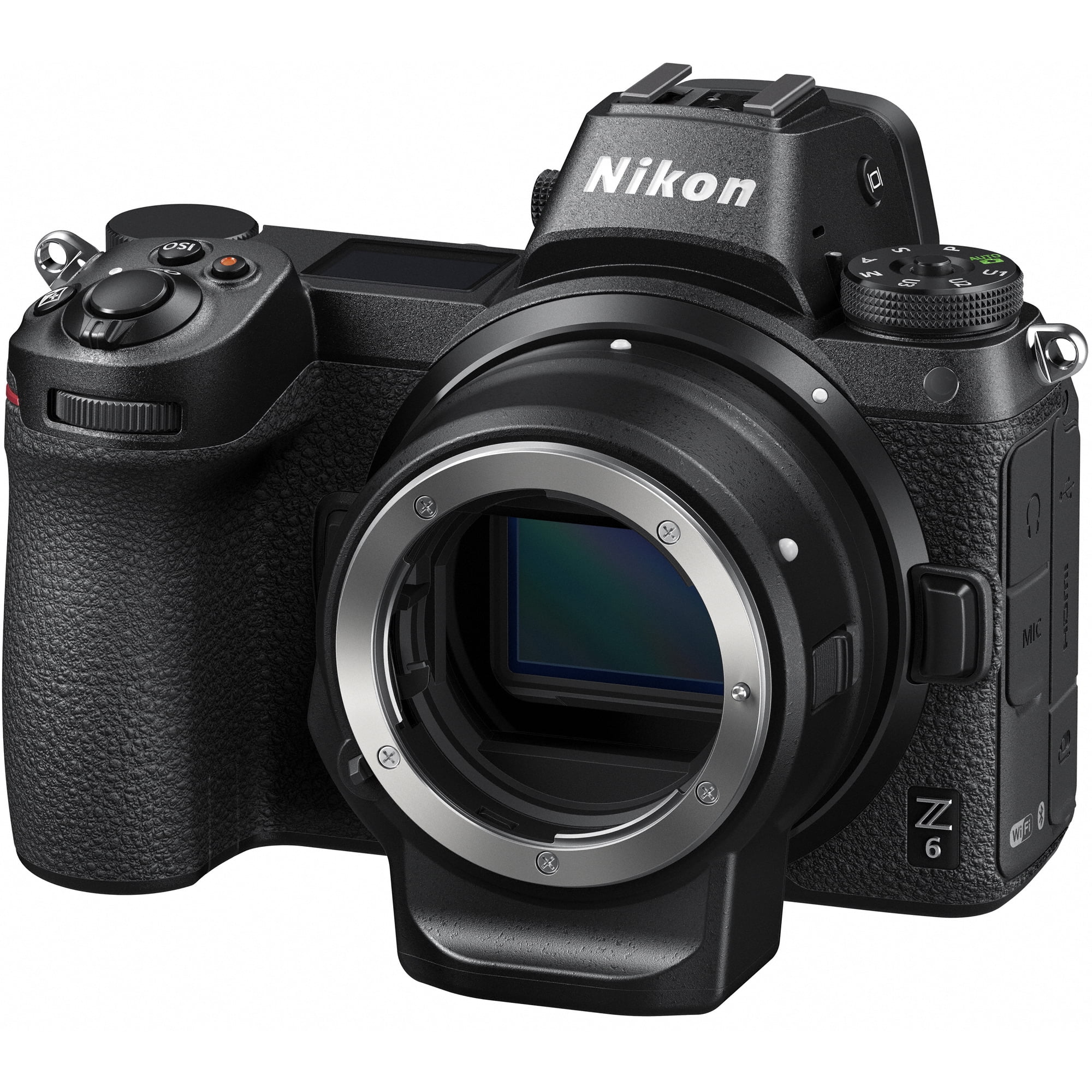 Nikon Z6 Mirrorless FX-Format Full-Frame 4K Ultra HD Camera Body (1595) with Nikon Mount Adapter FTZ for F-mount and 120GB Memory Card Deco Gear Backpack Accessory Kit Microphone Software Bundle