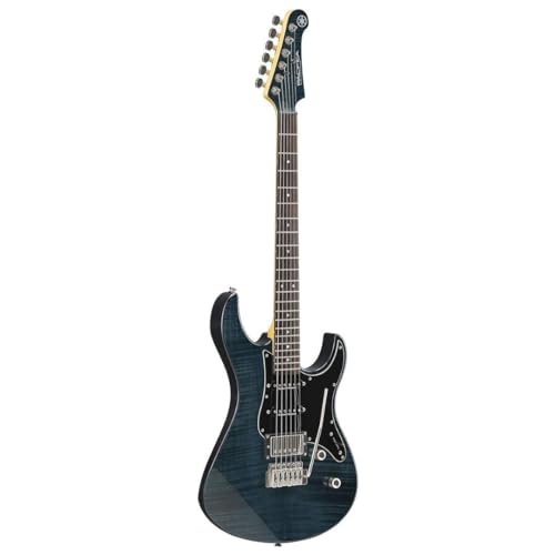 YAMAHA 6 String Solid-Body Electric Guitar, Right, Translucent Black, 612VII (PAC612VIIFM TBL)