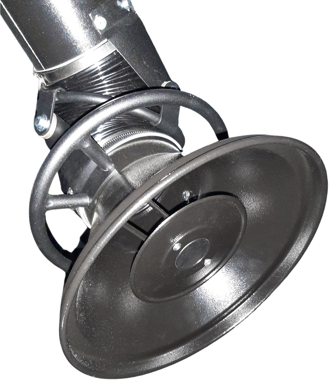 Wall-Mounted Dust Absorber for Air Purification, Expanded Diameter Capture Hood Welding Fume Extraction and Source Capture Arm Smoke Absorber with 180° Arm Swing (Black, 8"x10")