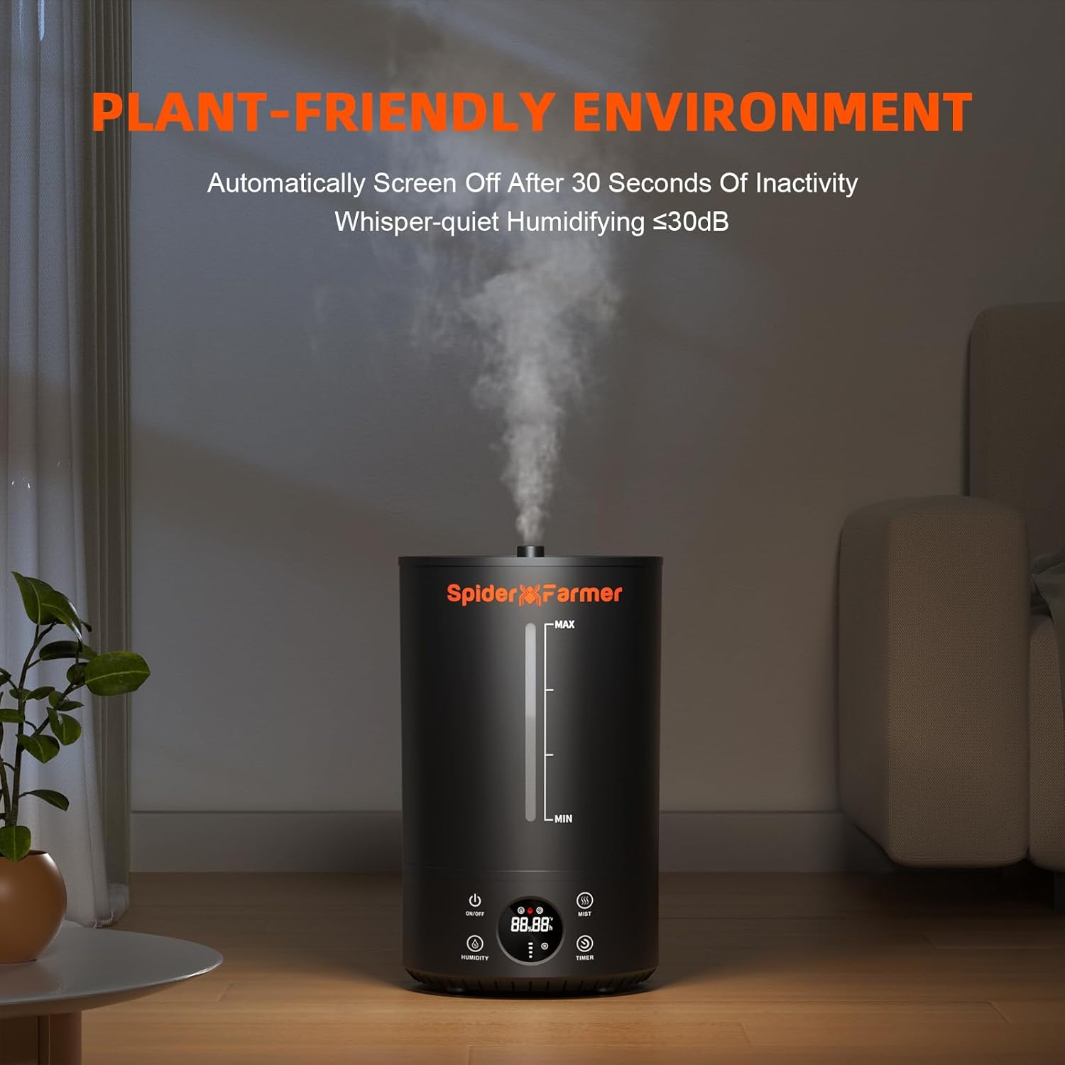 Spider Farmer SF300 and 6L Grow Tent Humidifier