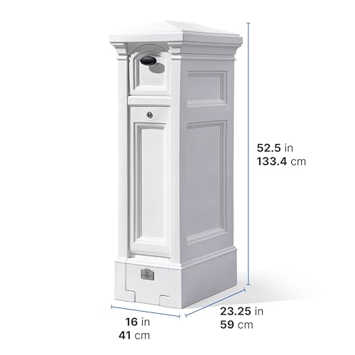 Step2 5005BL Atherton Reserve Storage Onyx Black Mailbox