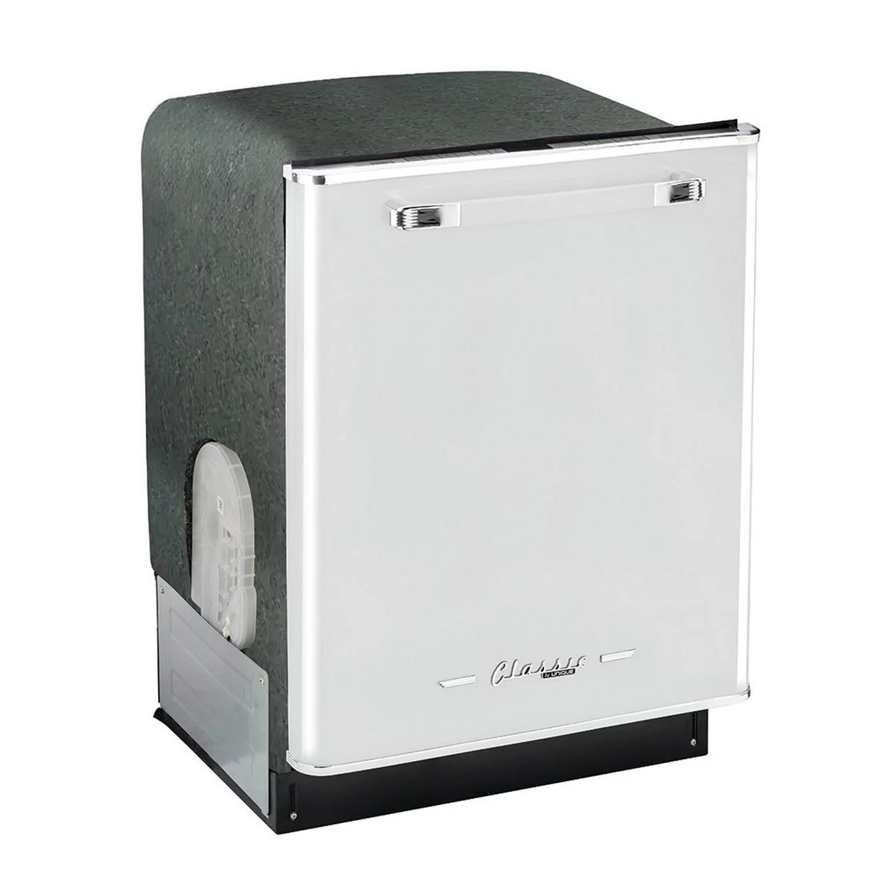 Unique Appliances Classic Retro 24" Built-in Dishwasher with Stainless Steel Tub and LED Lighting