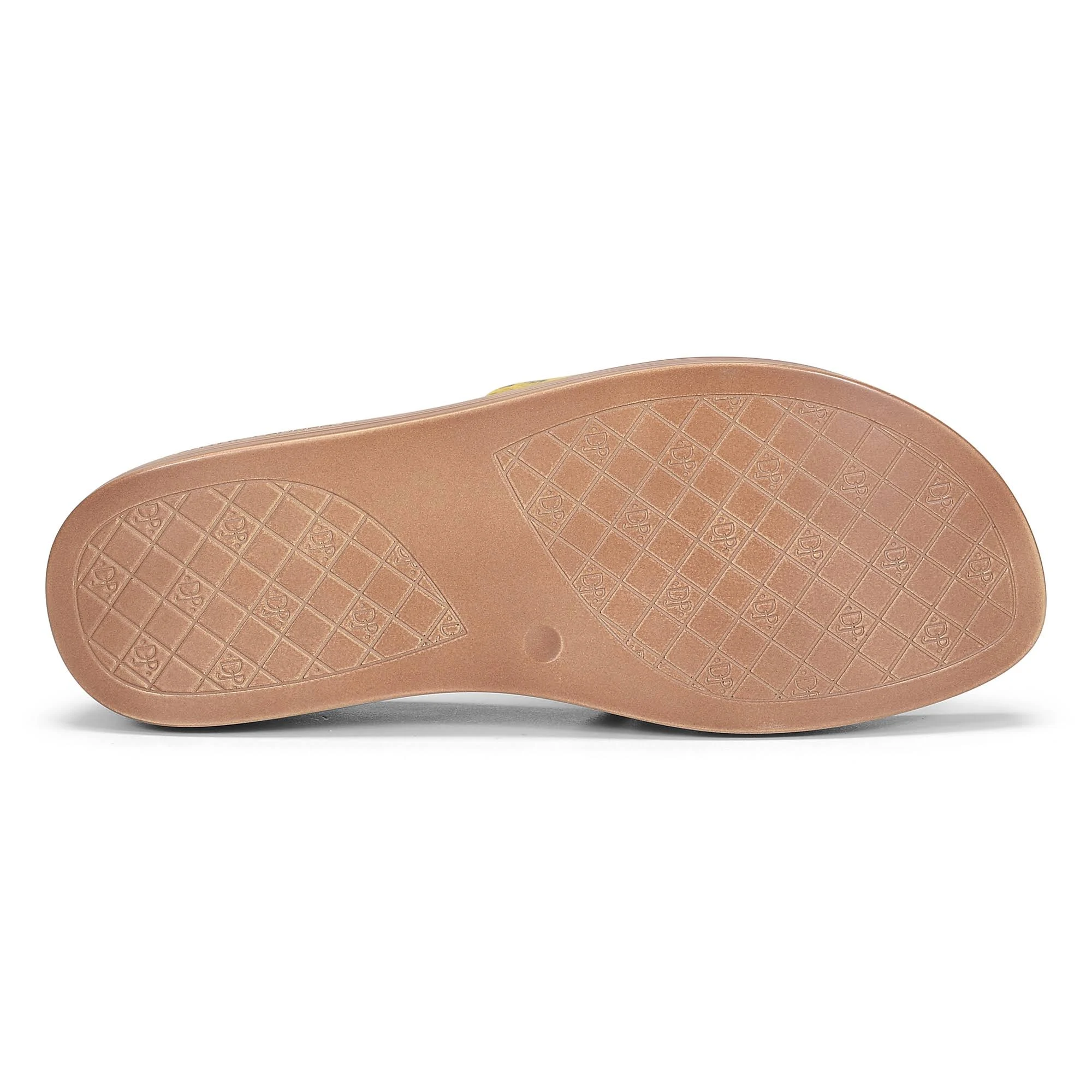 Donald Pliner Fifi Snake-Embossed Leather Slide, Lemon / 6