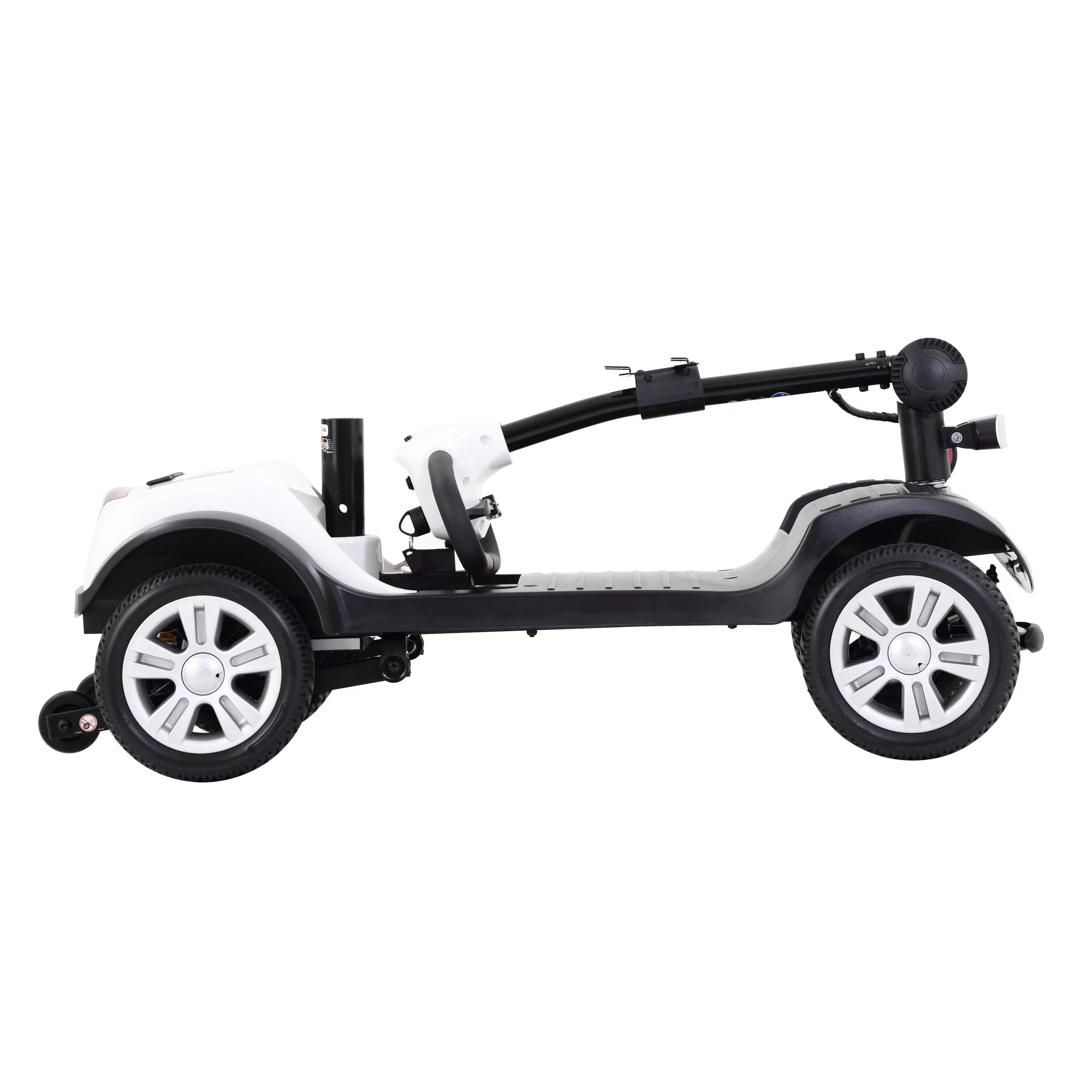 Travel Mobility Scooter, Heavy Duty Electric Scooters with 4 Anti-Tip Wheels, Compact Lightweight Mobility Scooters for Senior Adults Elderly, Foldable Mobility Scooter, Holds 300lbs, Purple