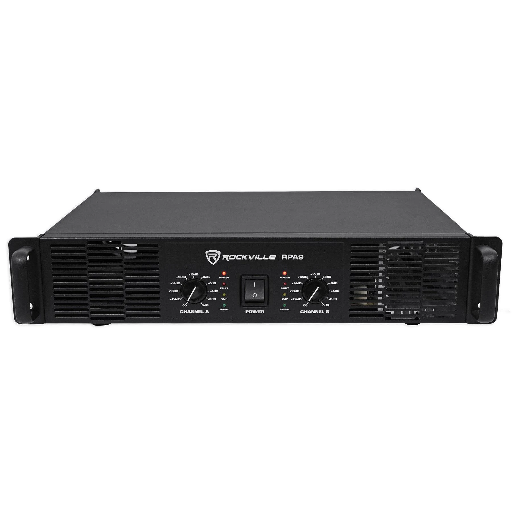 Rockville Rpa9 3000 Watt Peak / 1500W RMS 2 Channel Power Amplifier Pro/DJ Amp